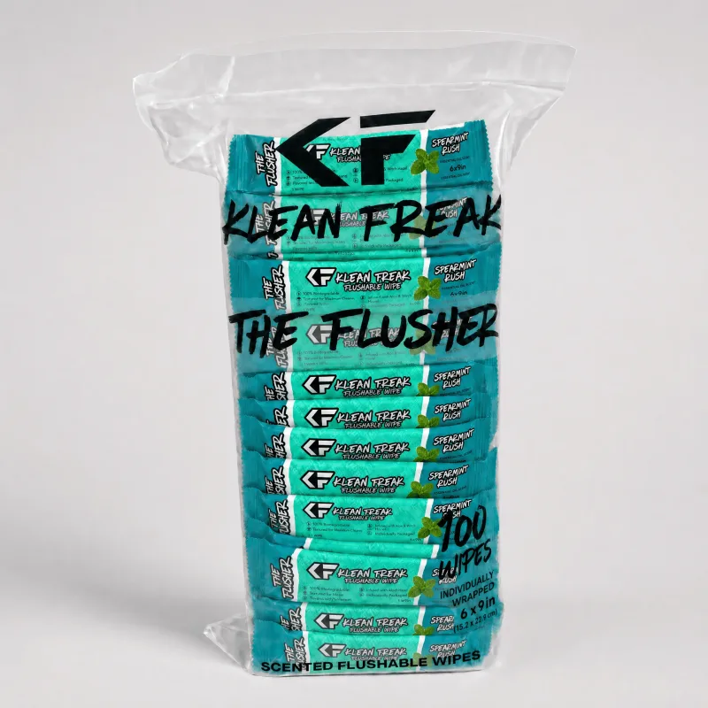 The Flusher - 100 Pack - Flushable Wipes