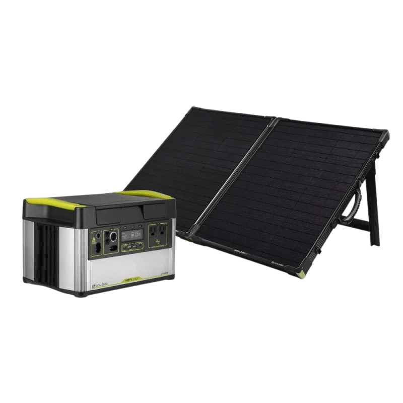 Goal Zero Yeti 1000x 120v Solar Kit W/ Boulder 100bc
