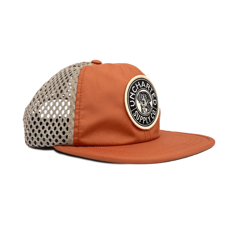 Trailblazer Performance Hat | Orange & Khaki