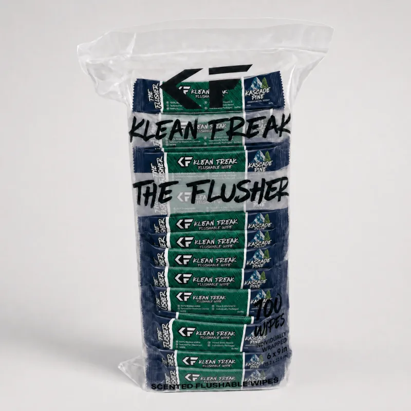 The Flusher – 100-pakning – Spylbare våtservietter