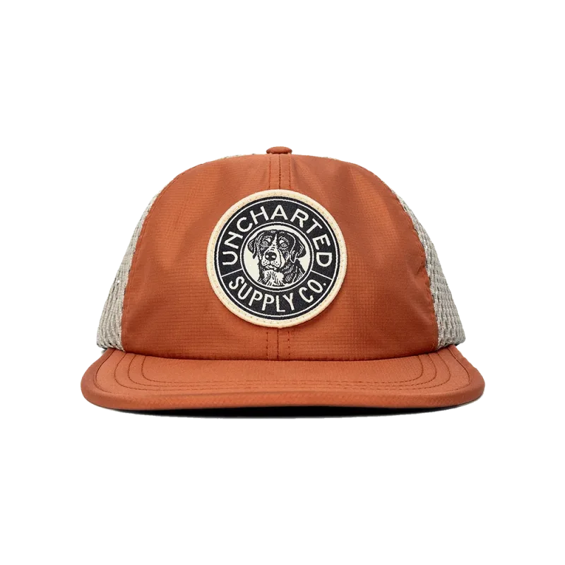 Trailblazer Performance Hat | Orange & Khaki