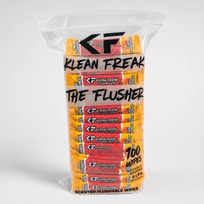 The Flusher – 100-pakning – Spylbare våtservietter